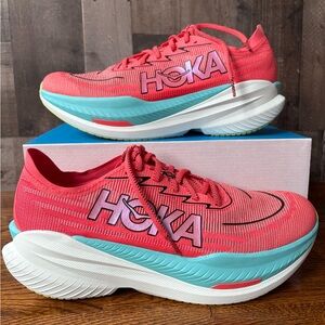 Hoka Mach X 2 Men’s Running Shoes Grapefruit Electric Coral NWT Size 13